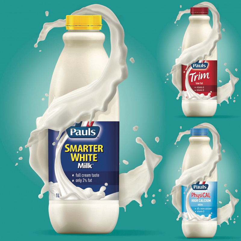 Brand architecture and design for Pauls milk