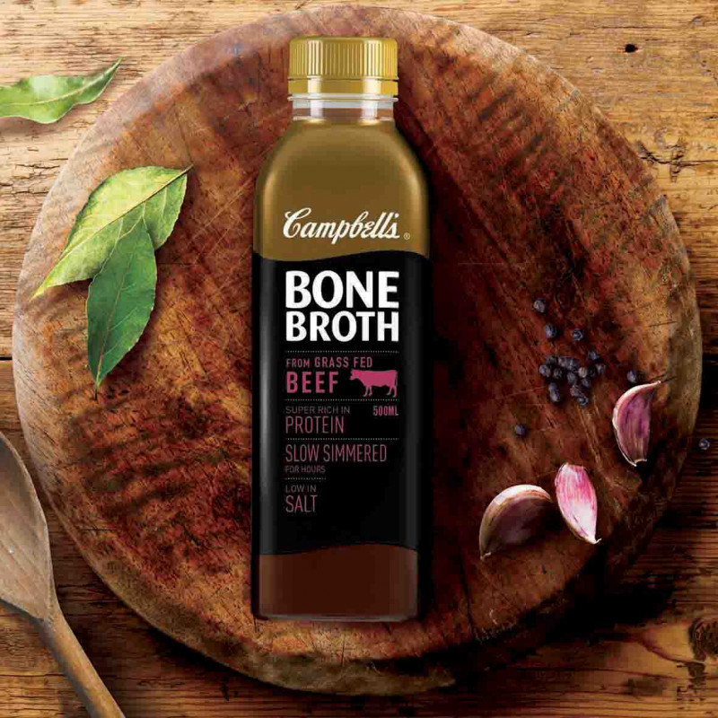 Campbells Bone Broth, Beef flavour, designed by Energi Design